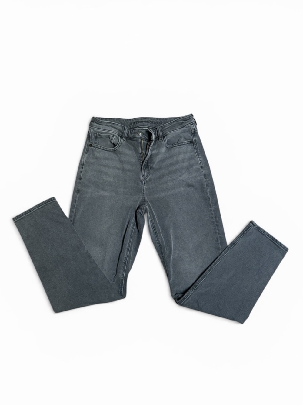 American Eagle Outfitters Women’s Slim Straight Jeans in Charcoal Gray